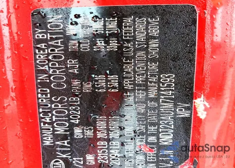 2021 Kia Soul Lx из США, поврежденный, VIN KNDJ23AU1M7141593